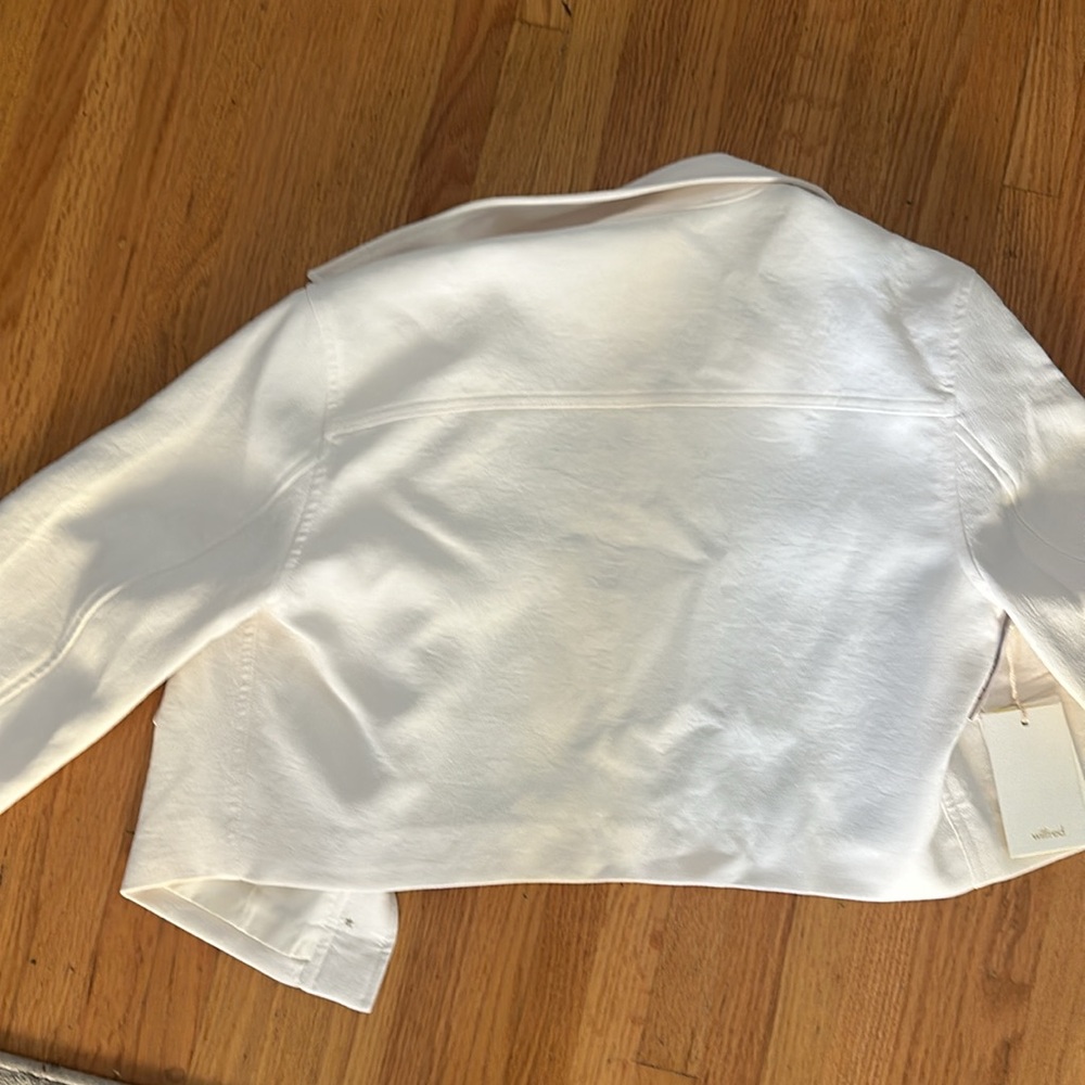 aritzia Cropped Off White / Cream Jacket - Picture 4 of 7